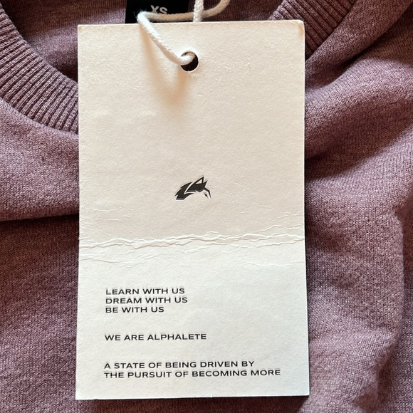 NWT Alphalete Bubble Crew Crop Sweatshirt - Picture 7 of 8